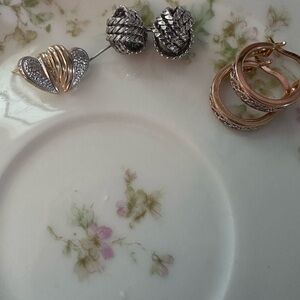 Vintage bundle of small post earrings